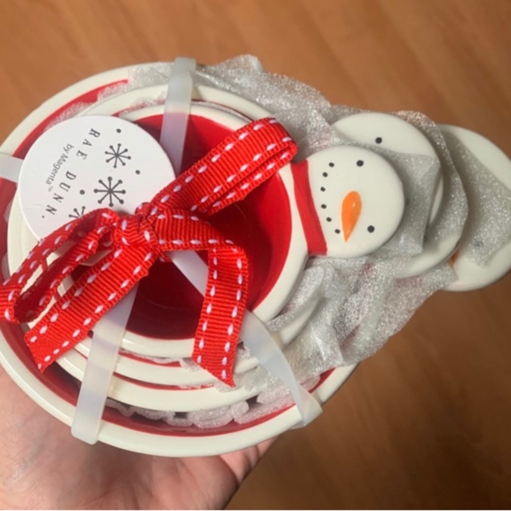 Rae Dunn Snowman Measuring Cups